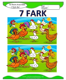 İki Resim Arasındaki Farkı Bul Etkinliği